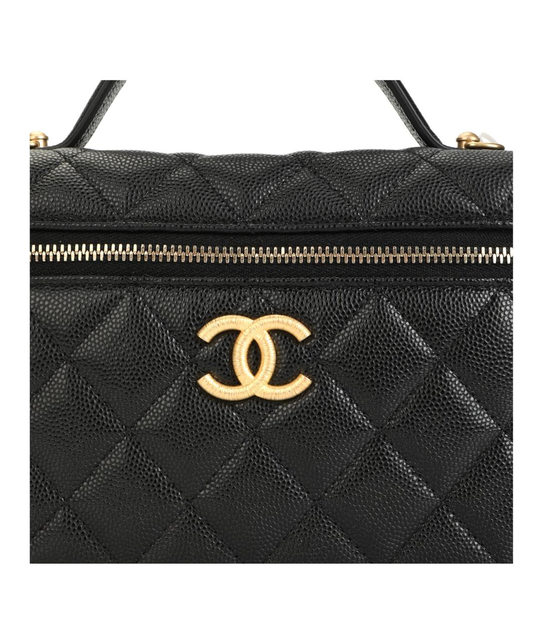 CHANEL Черная кожаная сумка через плечо, фото 5