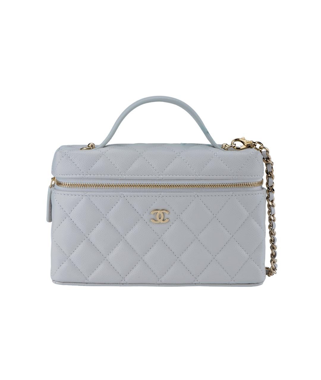 CHANEL Серая кожаная сумка через плечо, фото 1