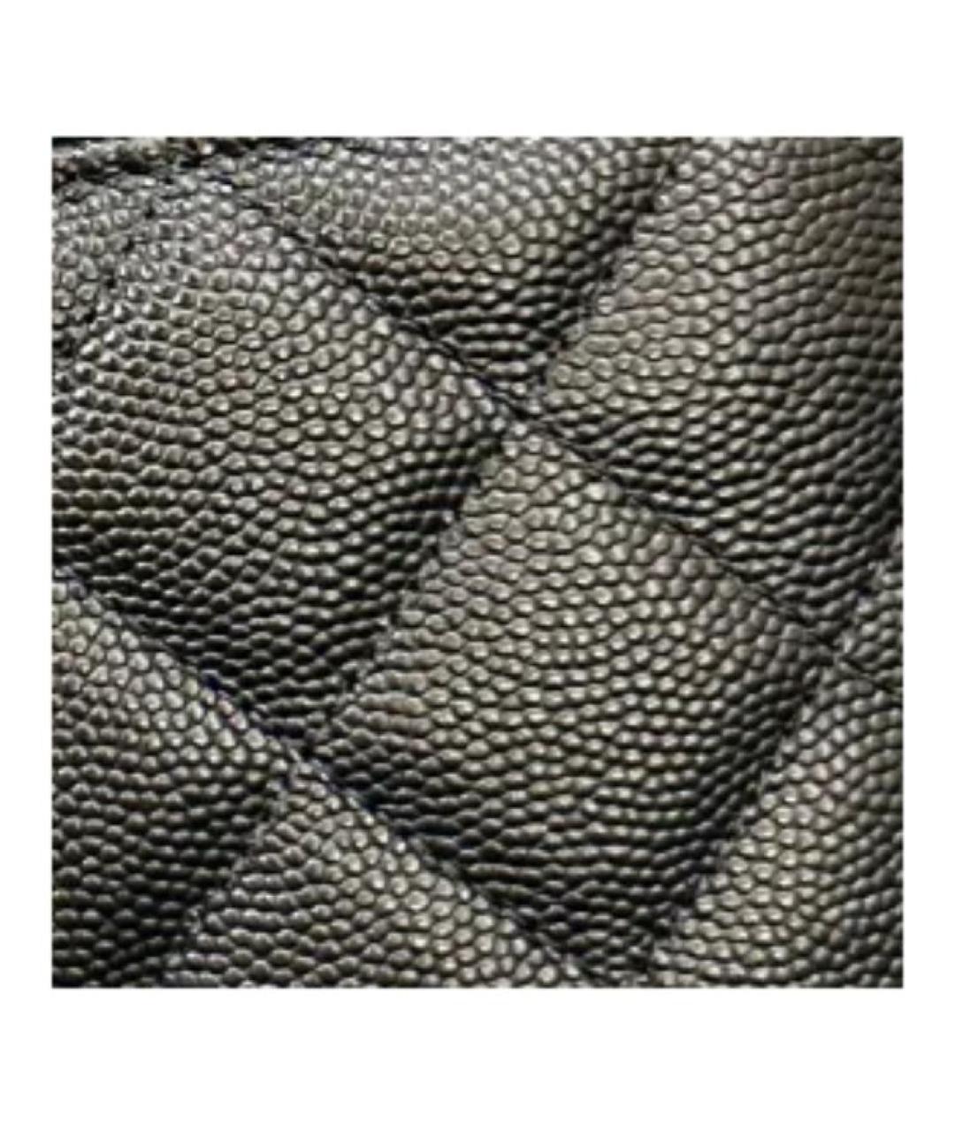 CHANEL Черная кожаная сумка с короткими ручками, фото 4