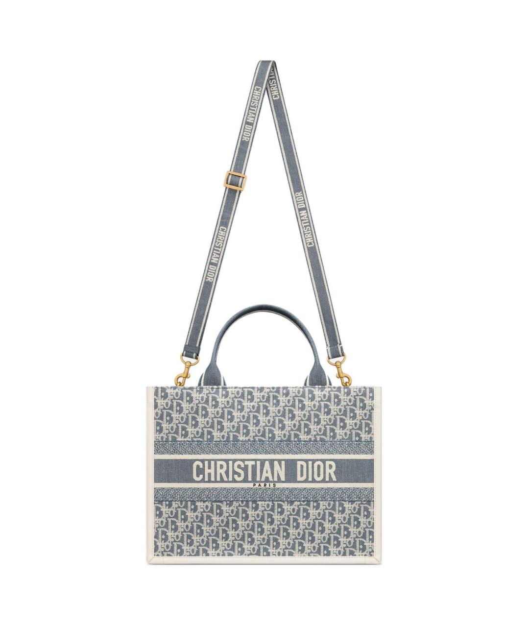 CHRISTIAN DIOR Голубая сумка тоут, фото 2
