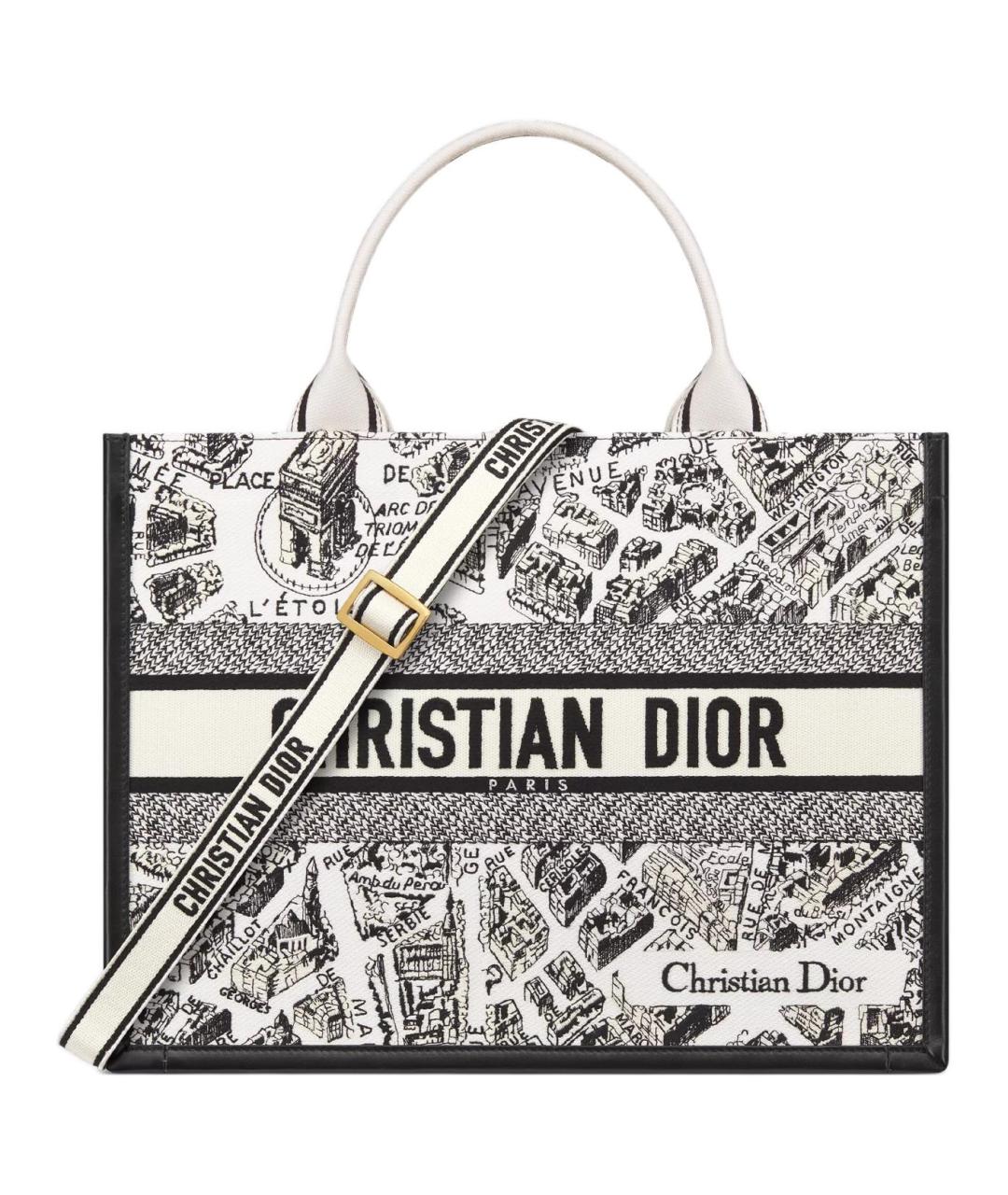 CHRISTIAN DIOR Белая сумка с короткими ручками, фото 1