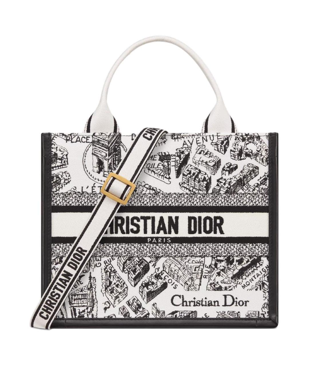 CHRISTIAN DIOR Белая сумка с короткими ручками, фото 1