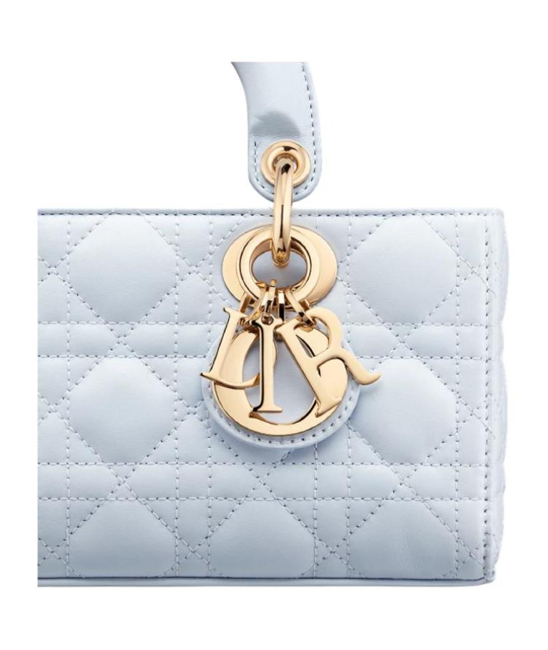 CHRISTIAN DIOR Голубая сумка через плечо, фото 7
