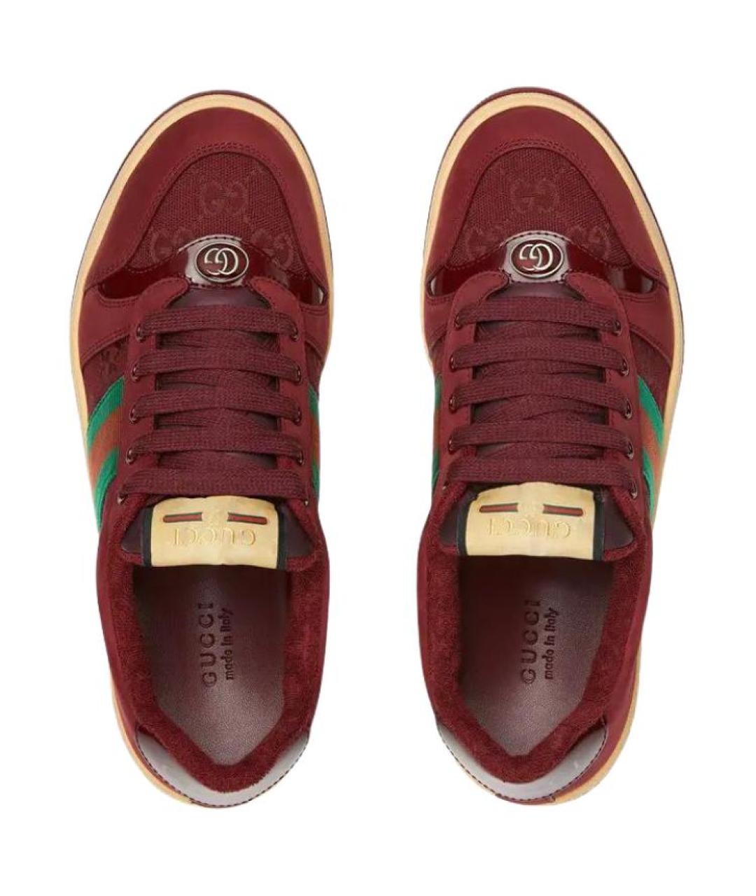 GUCCI Красные кроссовки, фото 4