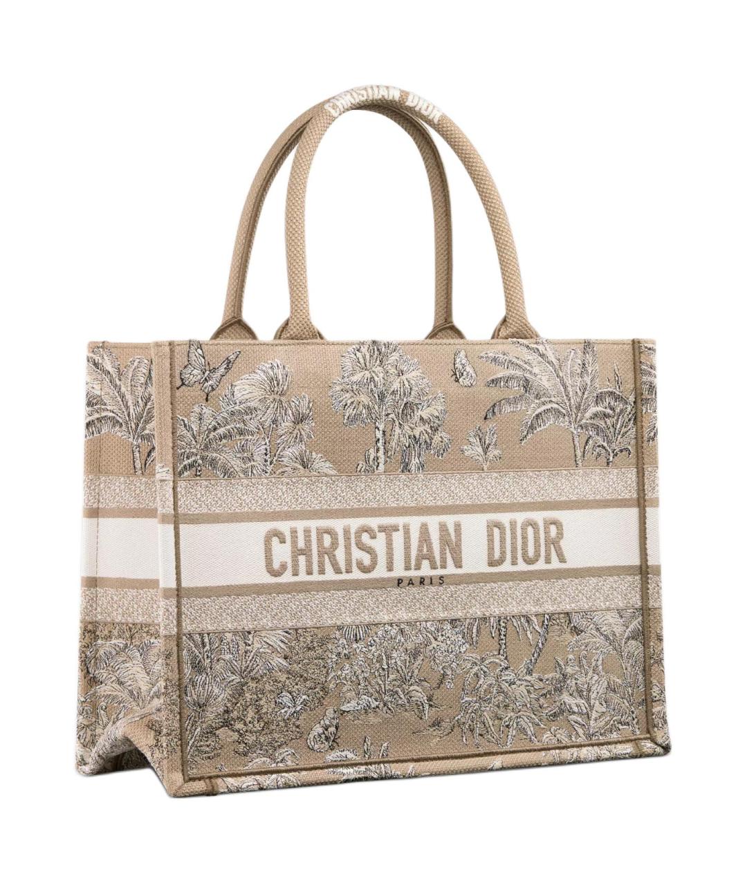 CHRISTIAN DIOR Бежевая сумка с короткими ручками, фото 2