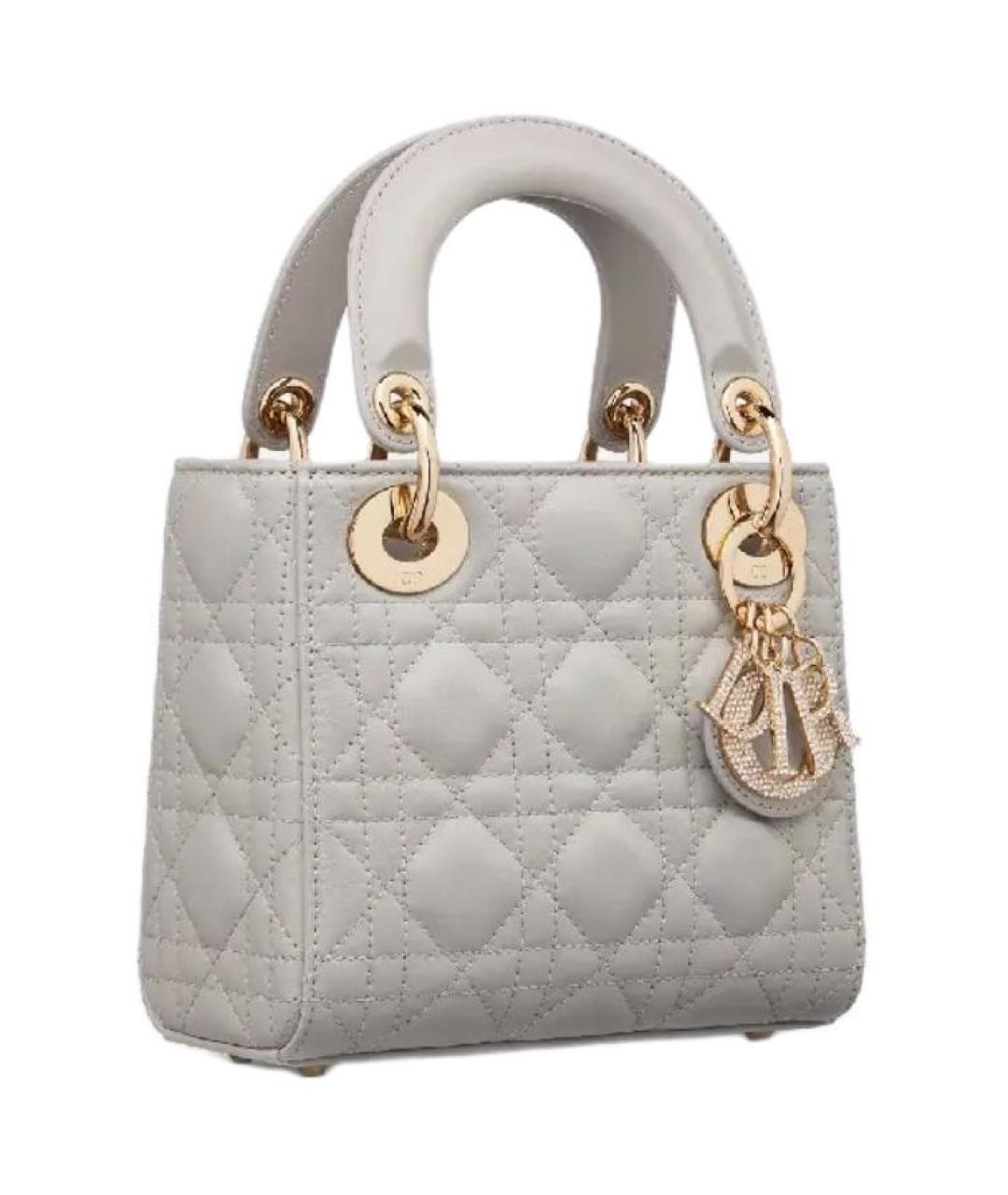 CHRISTIAN DIOR Серая сумка через плечо, фото 3