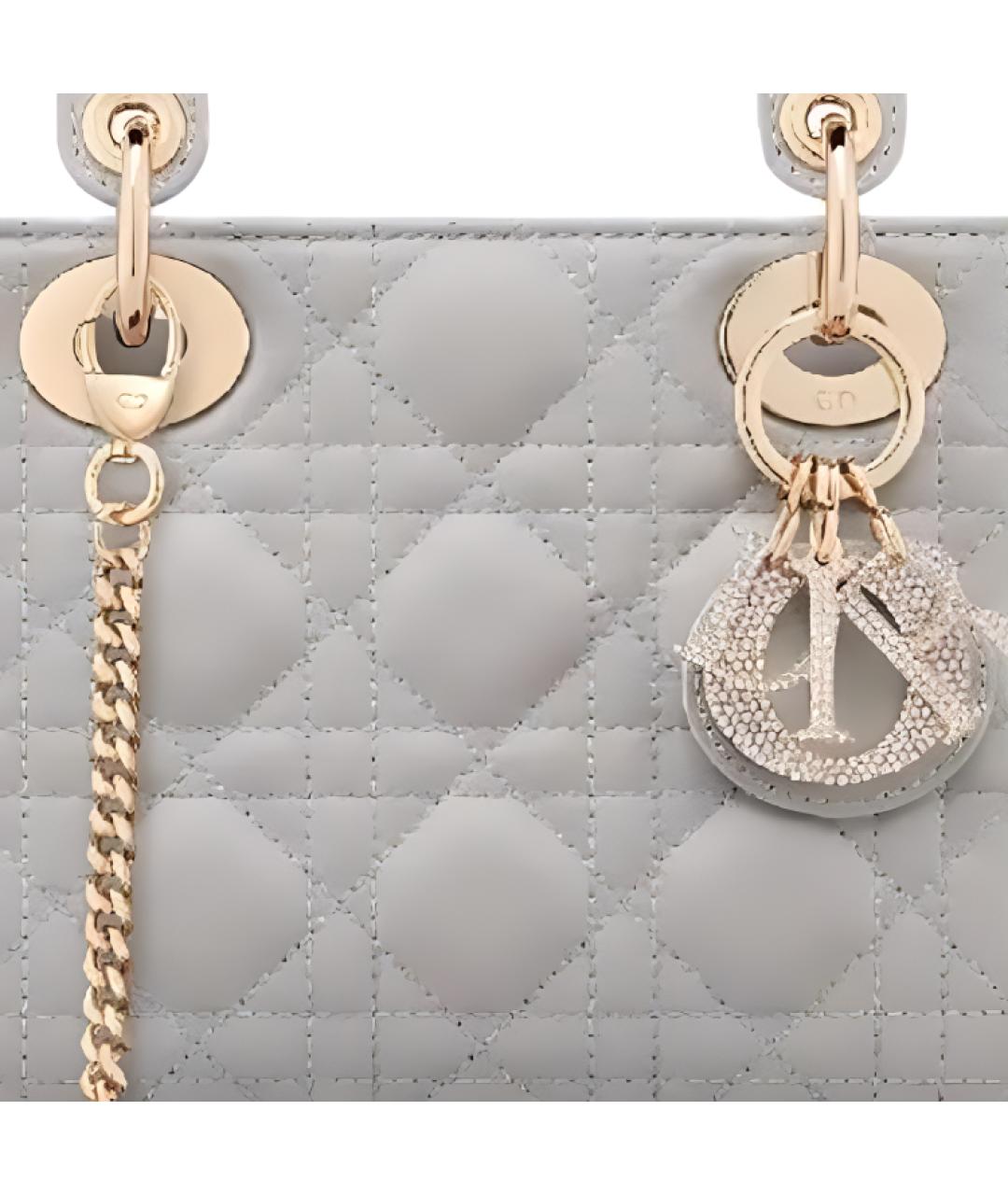 CHRISTIAN DIOR Серая сумка через плечо, фото 7