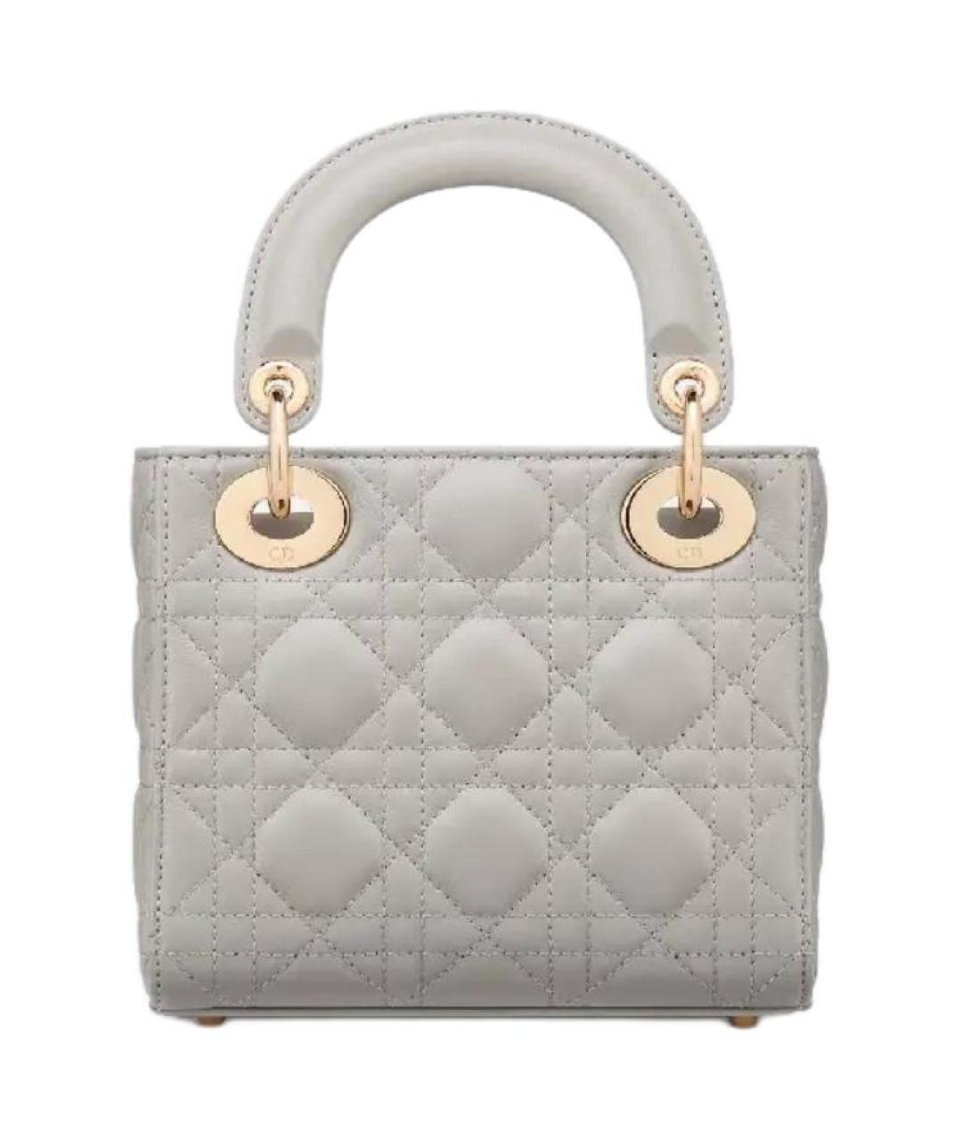 CHRISTIAN DIOR Серая сумка через плечо, фото 4