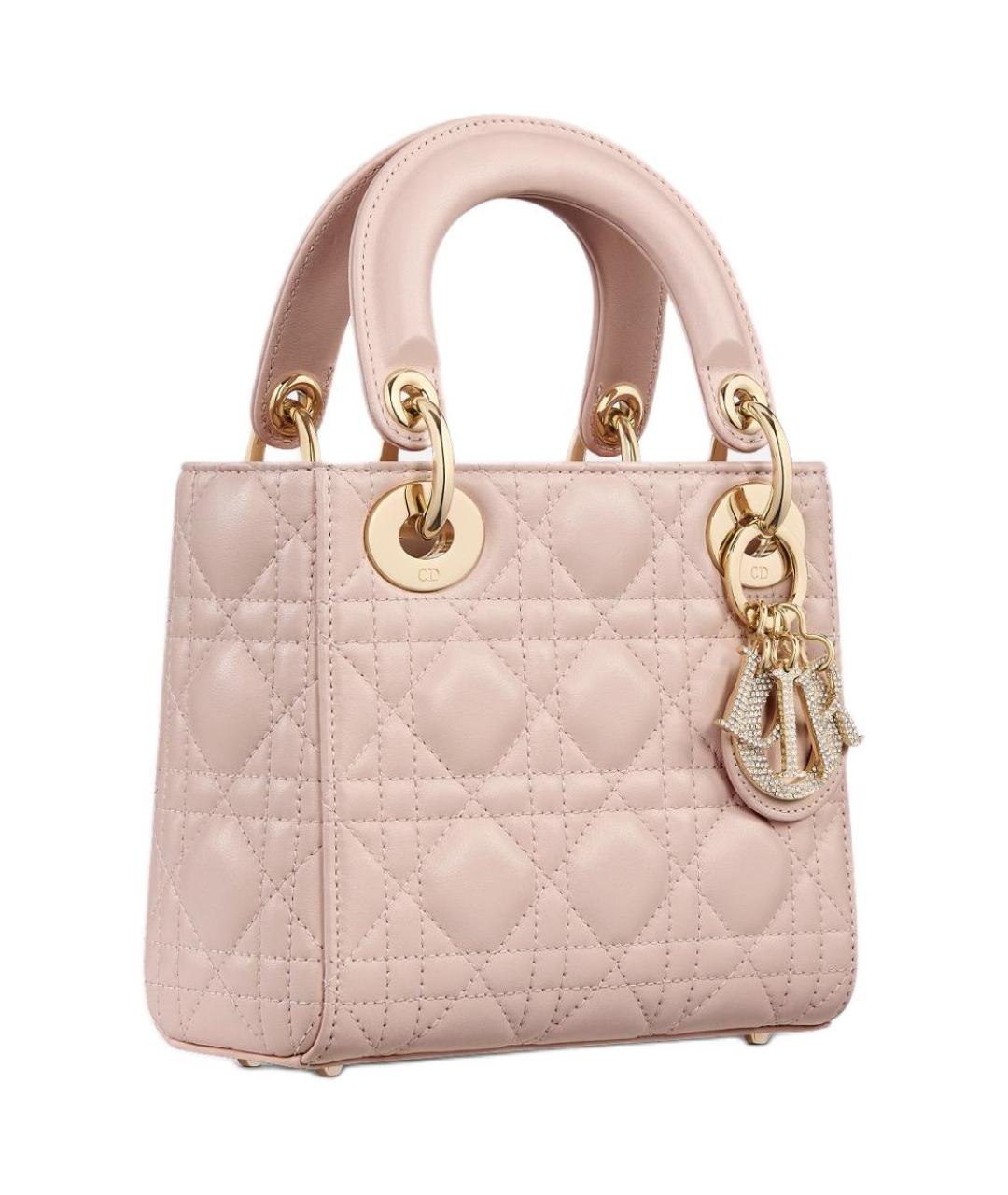 CHRISTIAN DIOR Розовая сумка через плечо, фото 3