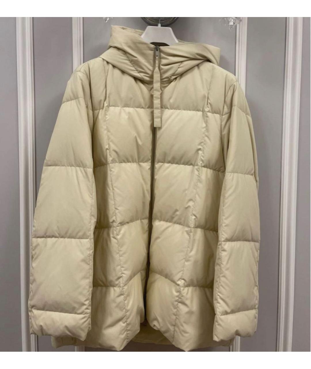 JIL SANDER Желтый полиэстеровый пуховик, фото 6