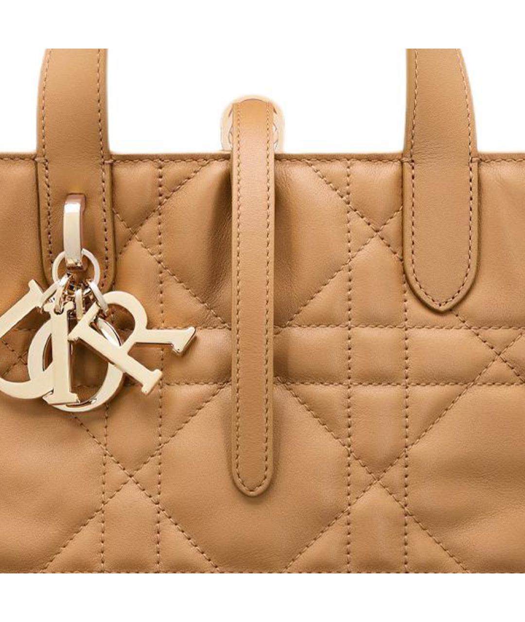 CHRISTIAN DIOR Коричневая сумка с короткими ручками, фото 6