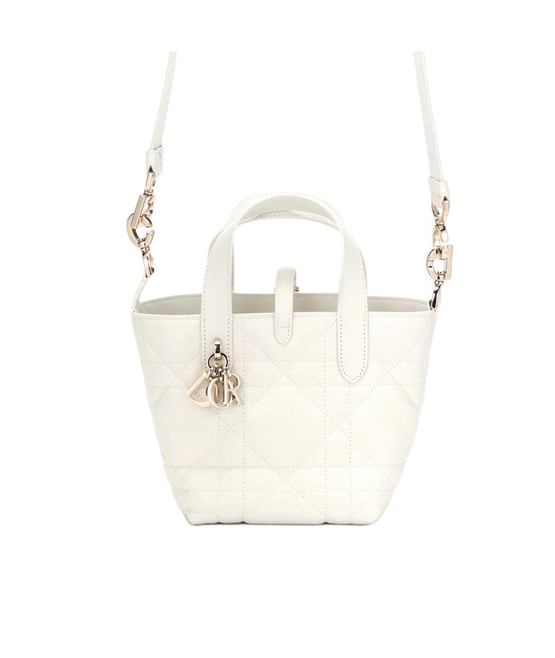 CHRISTIAN DIOR Белая сумка через плечо, фото 4