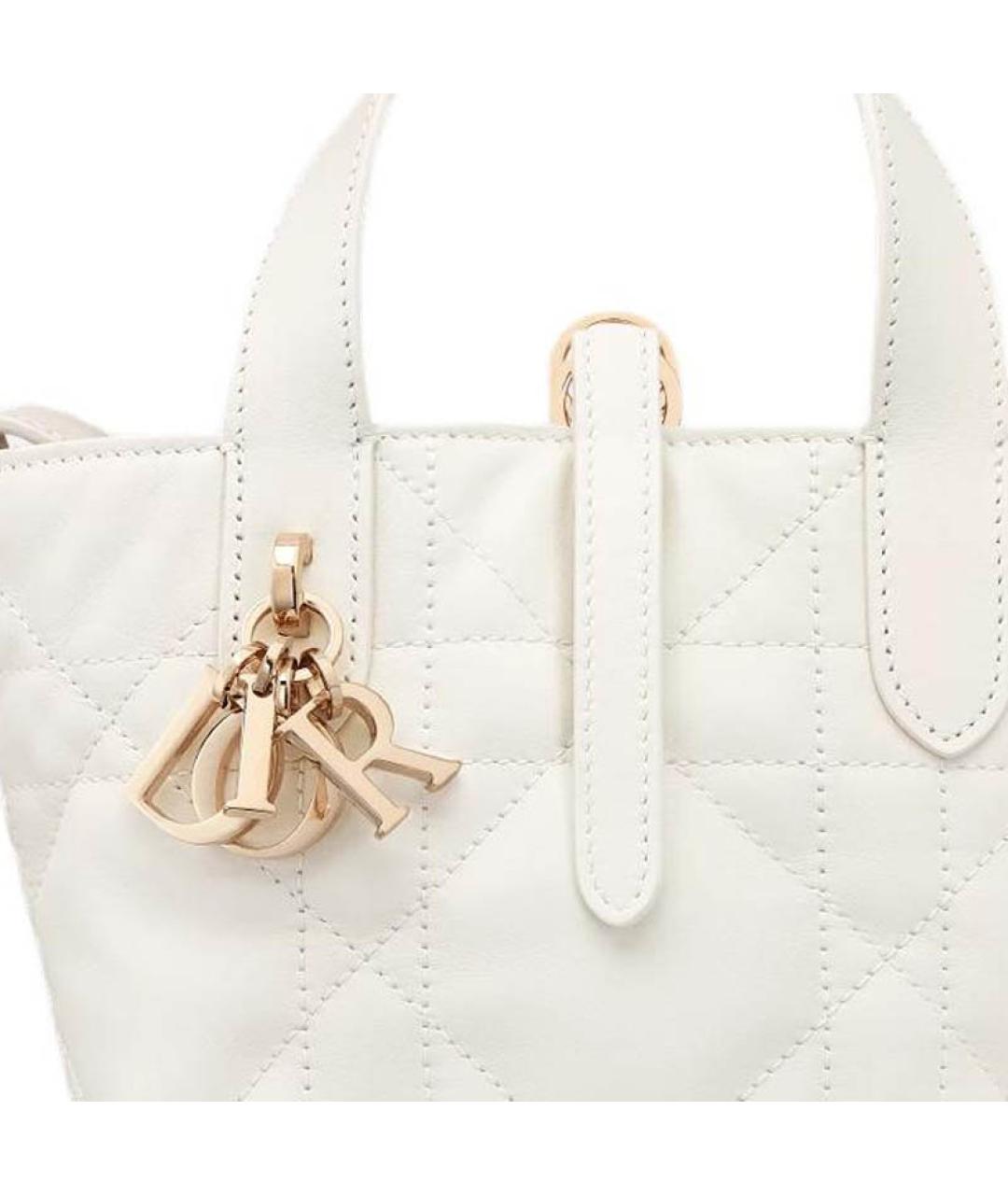 CHRISTIAN DIOR Белая сумка через плечо, фото 3