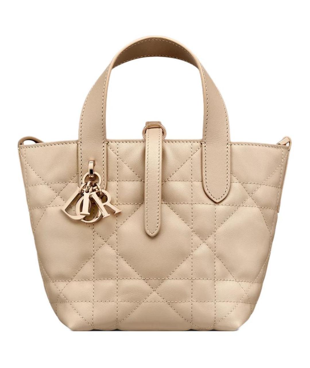 CHRISTIAN DIOR Бежевая сумка через плечо, фото 1