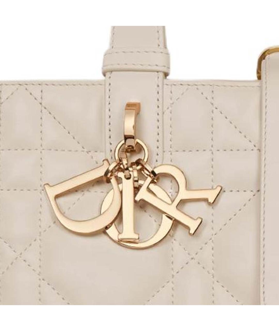 CHRISTIAN DIOR Бежевая сумка через плечо, фото 7