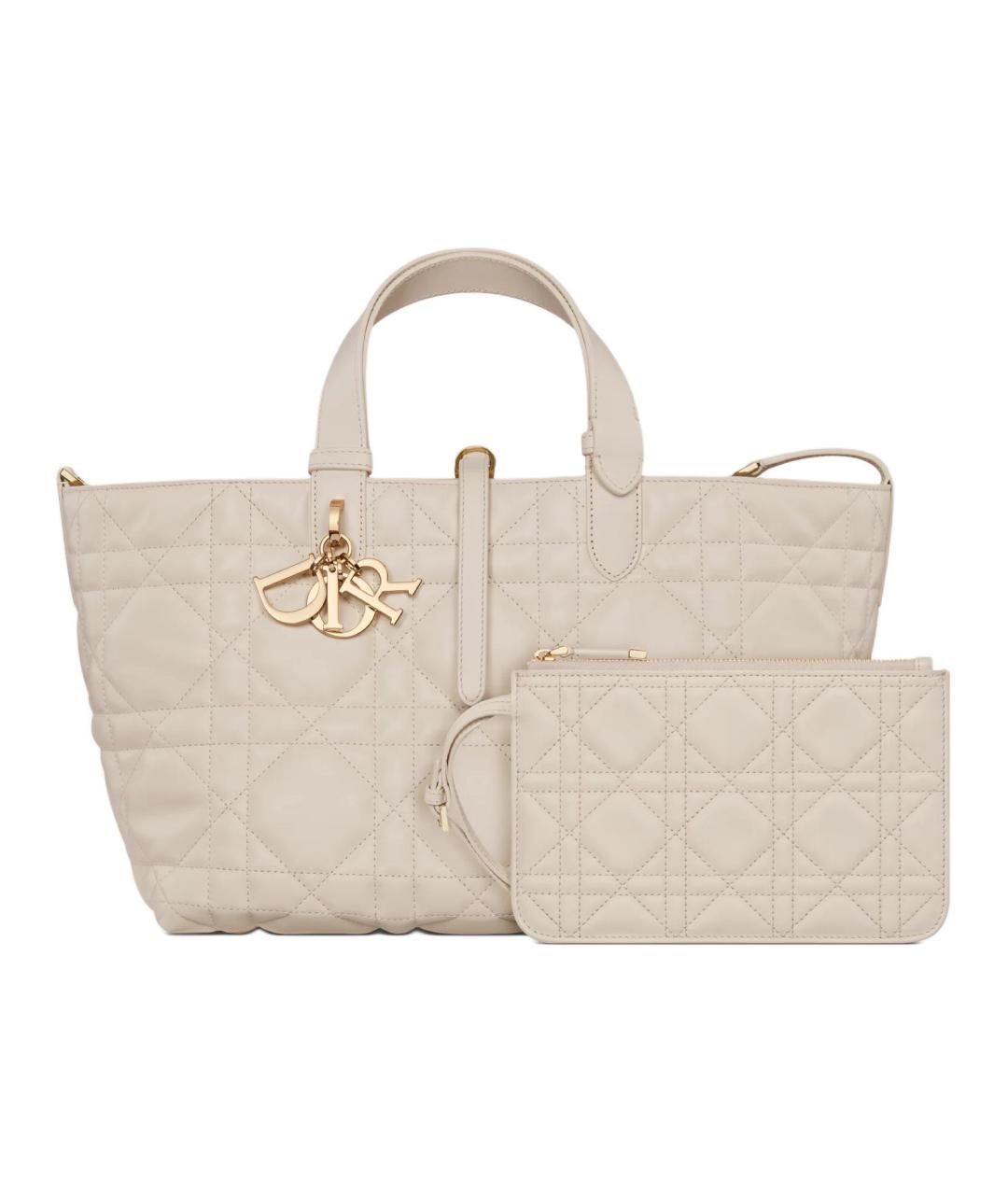 CHRISTIAN DIOR Бежевая сумка через плечо, фото 3