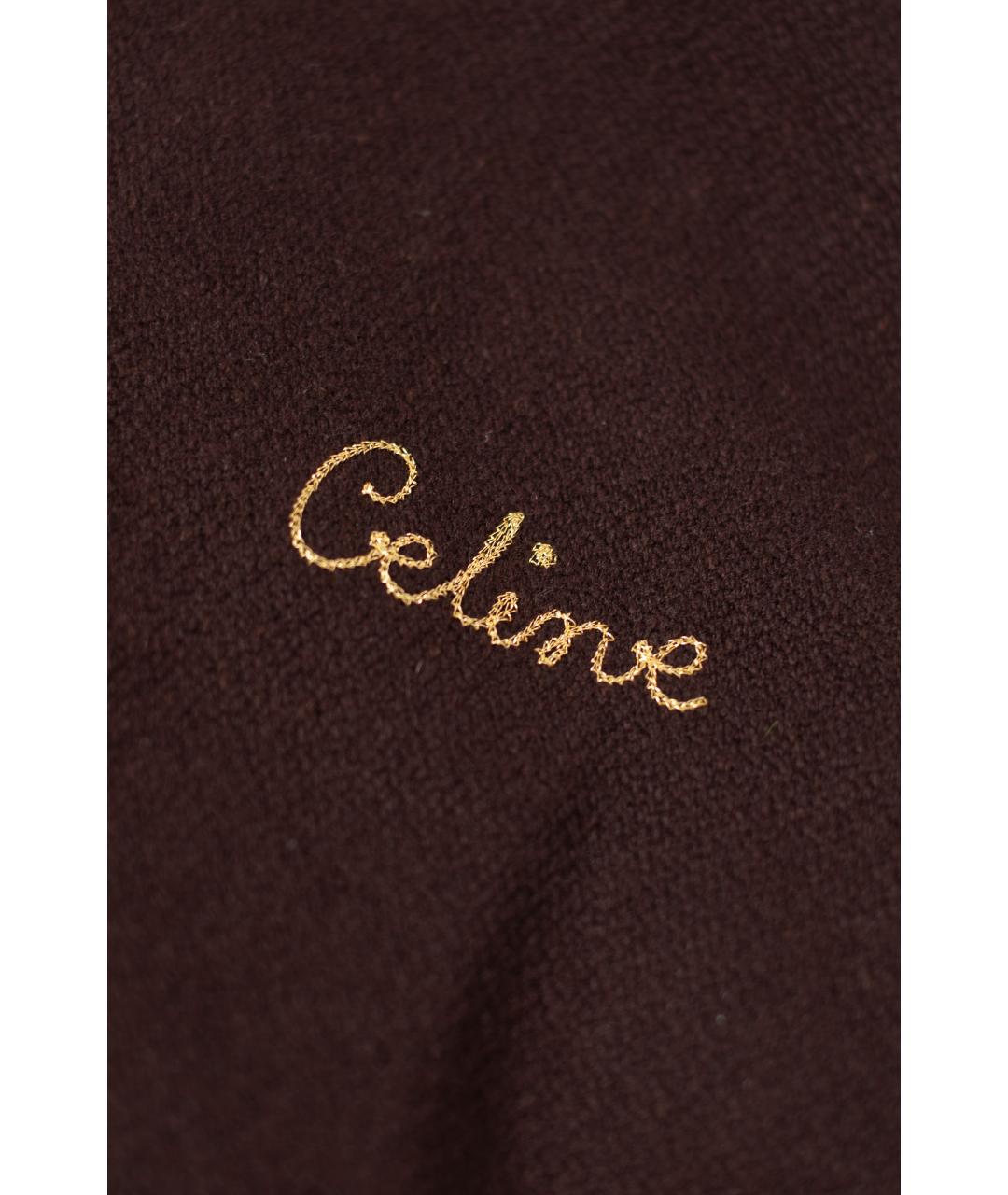 CELINE Коричневый шерстяной жакет/пиджак, фото 5