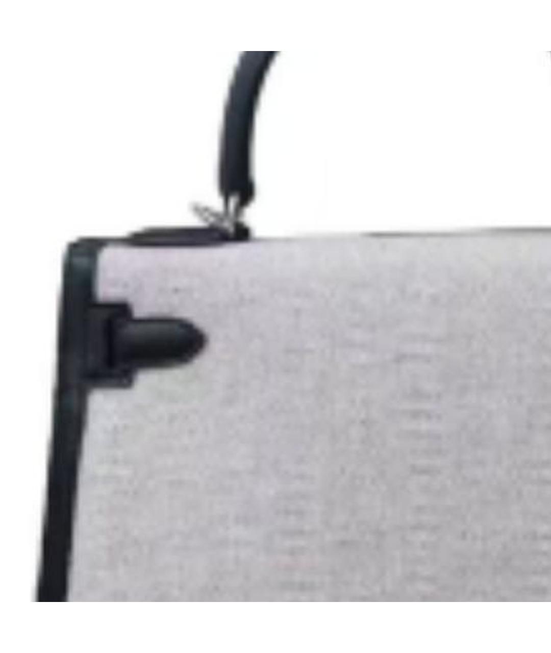 HERMES Серая сумка с короткими ручками, фото 4