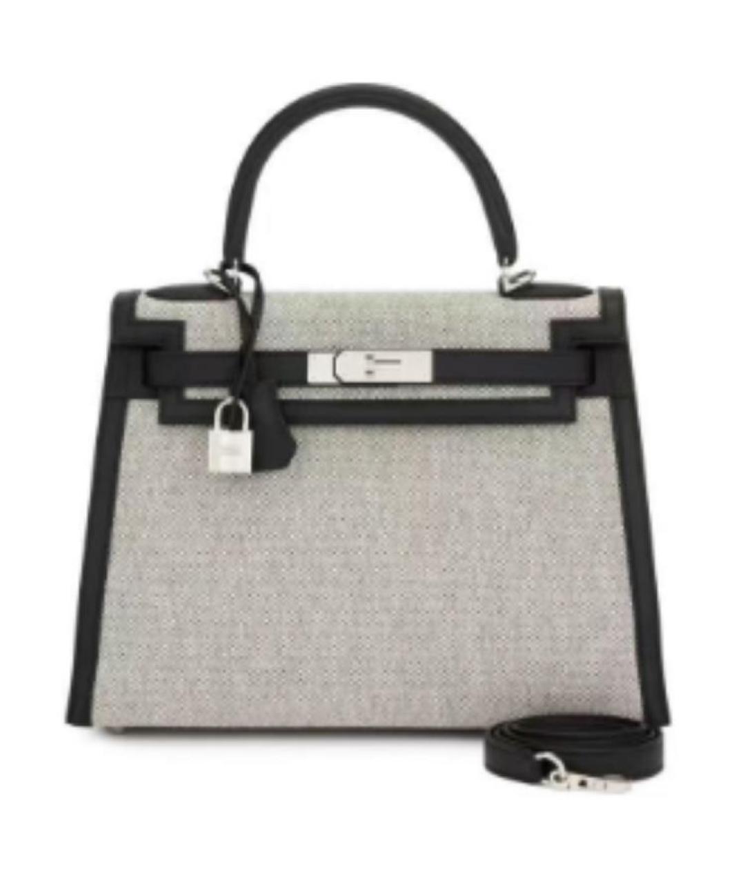 HERMES Серая сумка с короткими ручками, фото 1