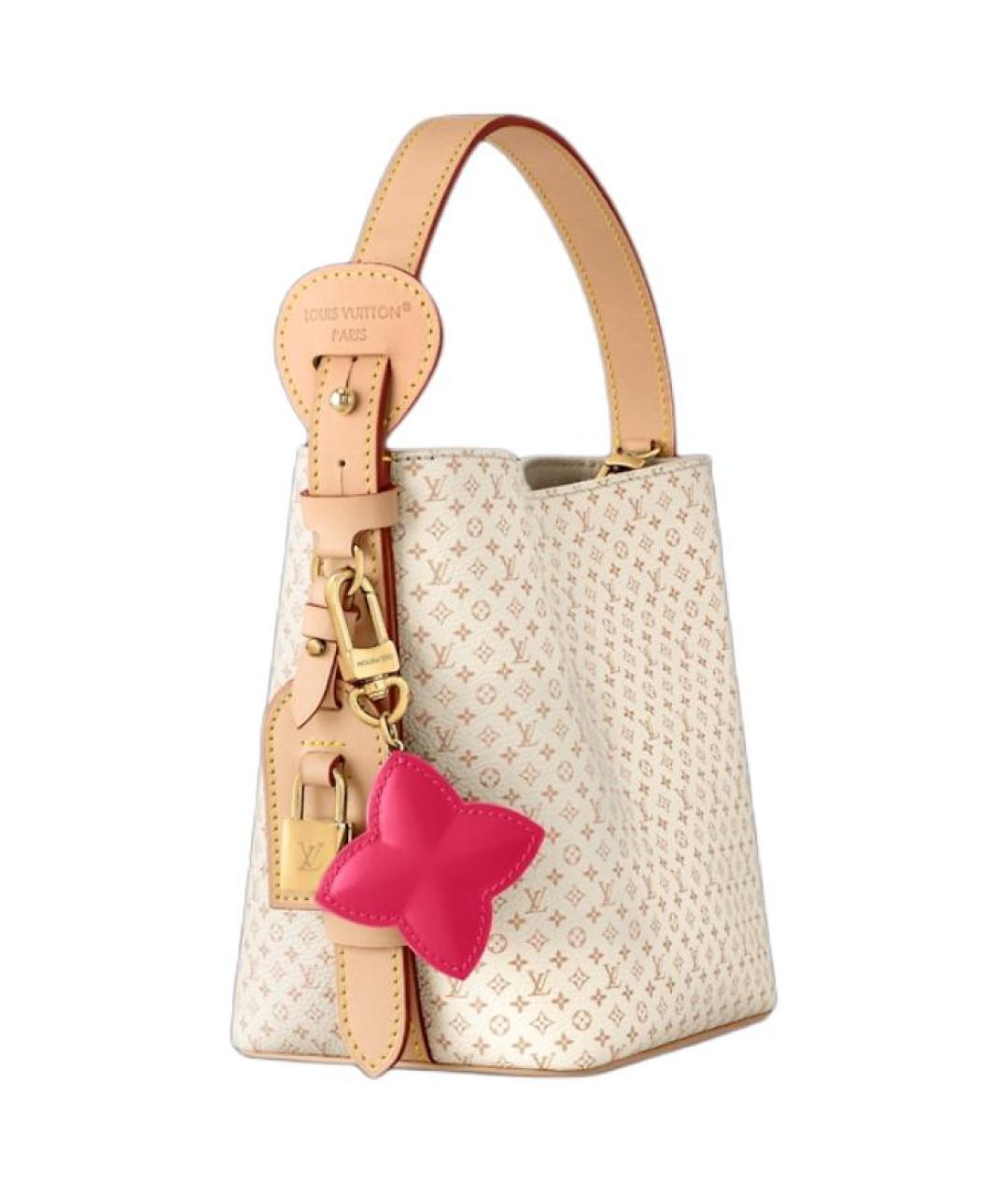 LOUIS VUITTON Бежевая сумка с короткими ручками, фото 2