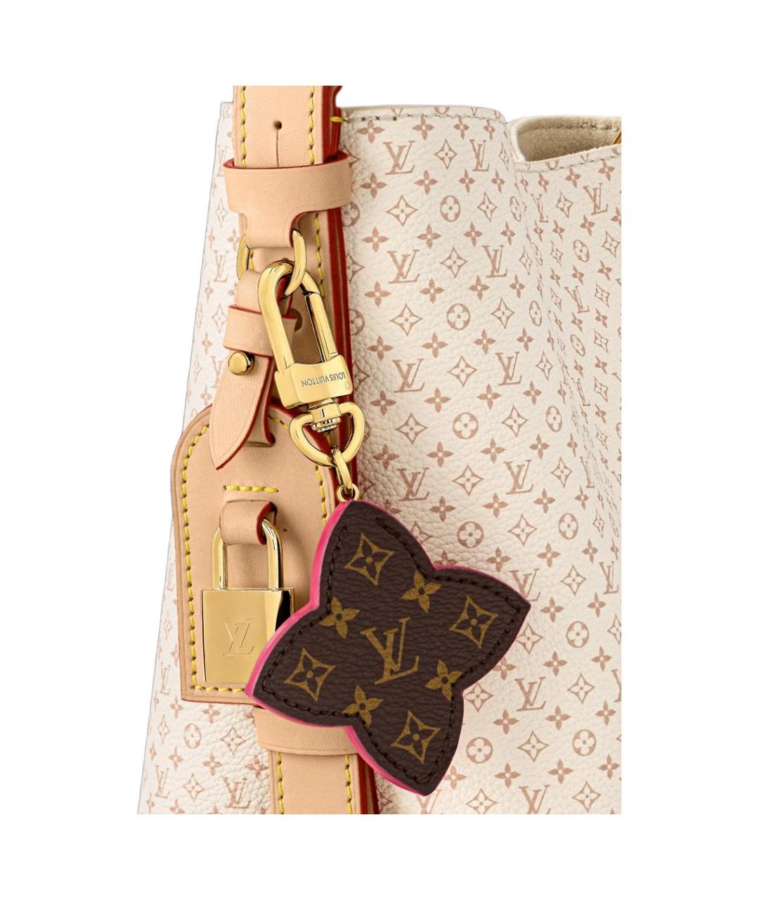 LOUIS VUITTON Бежевая сумка с короткими ручками, фото 6