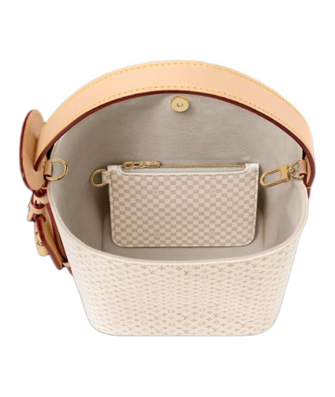 LOUIS VUITTON Бежевая сумка с короткими ручками, фото 5