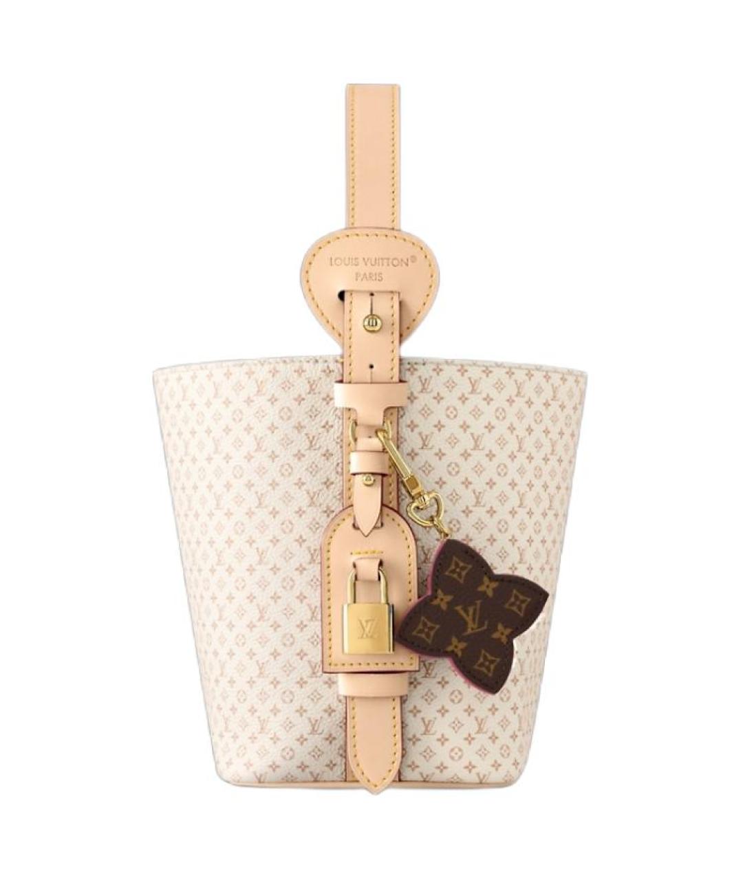 LOUIS VUITTON Бежевая сумка с короткими ручками, фото 3