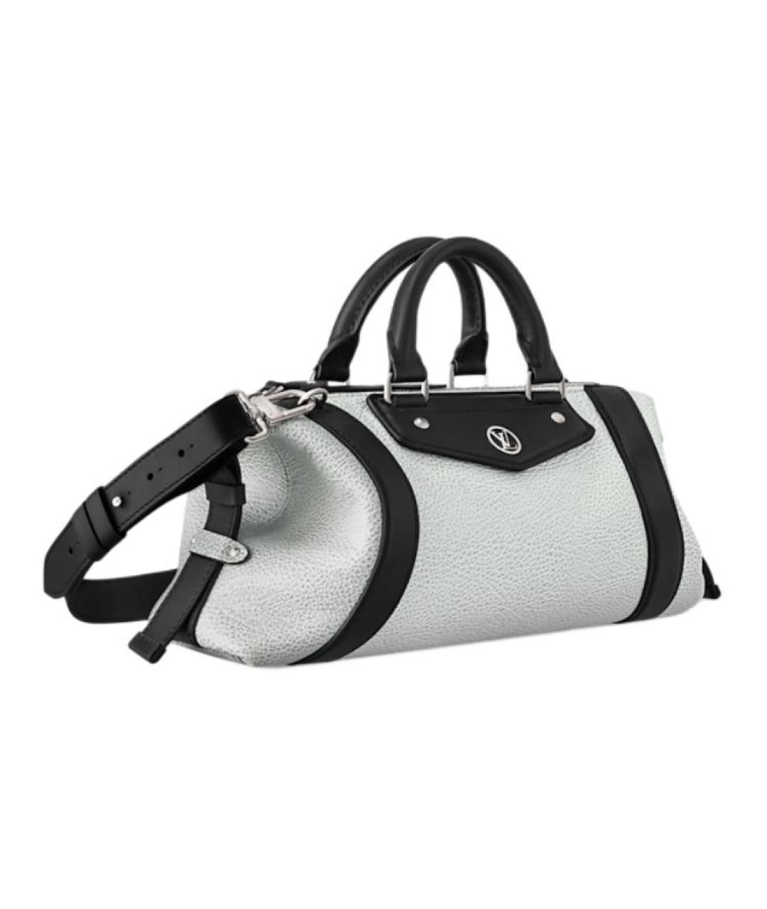 LOUIS VUITTON Белая кожаная сумка с короткими ручками, фото 2