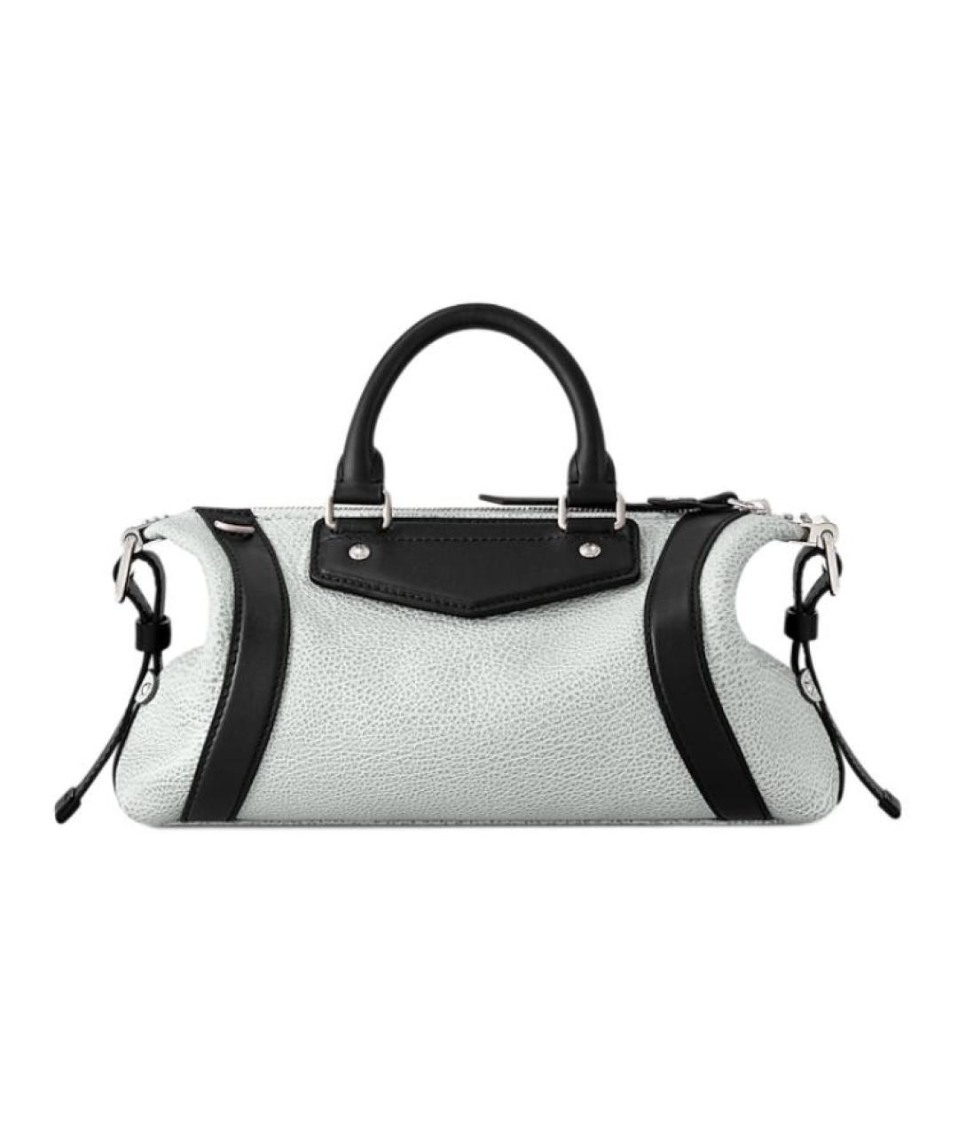LOUIS VUITTON Белая кожаная сумка с короткими ручками, фото 3