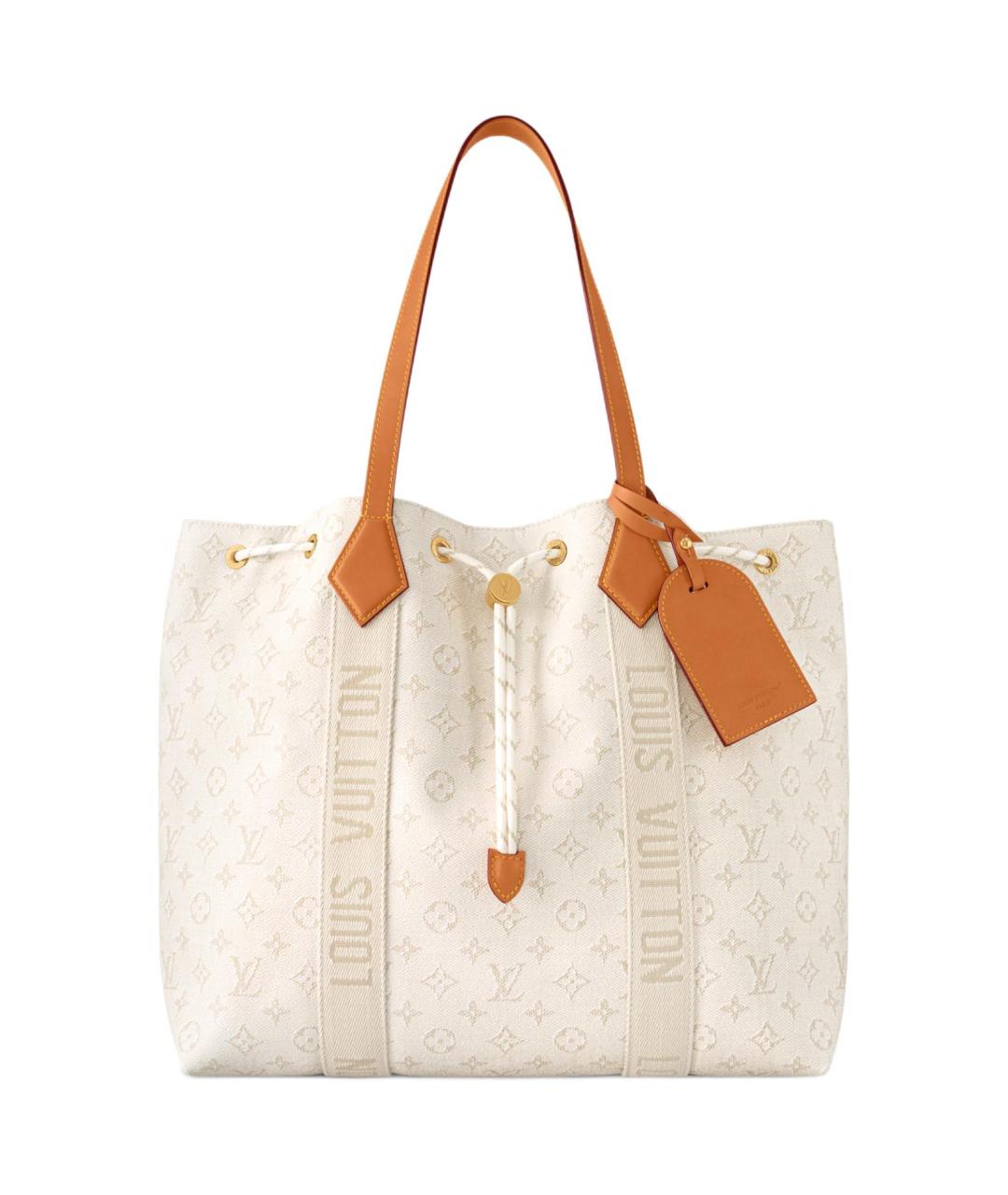 LOUIS VUITTON Белая сумка тоут, фото 2