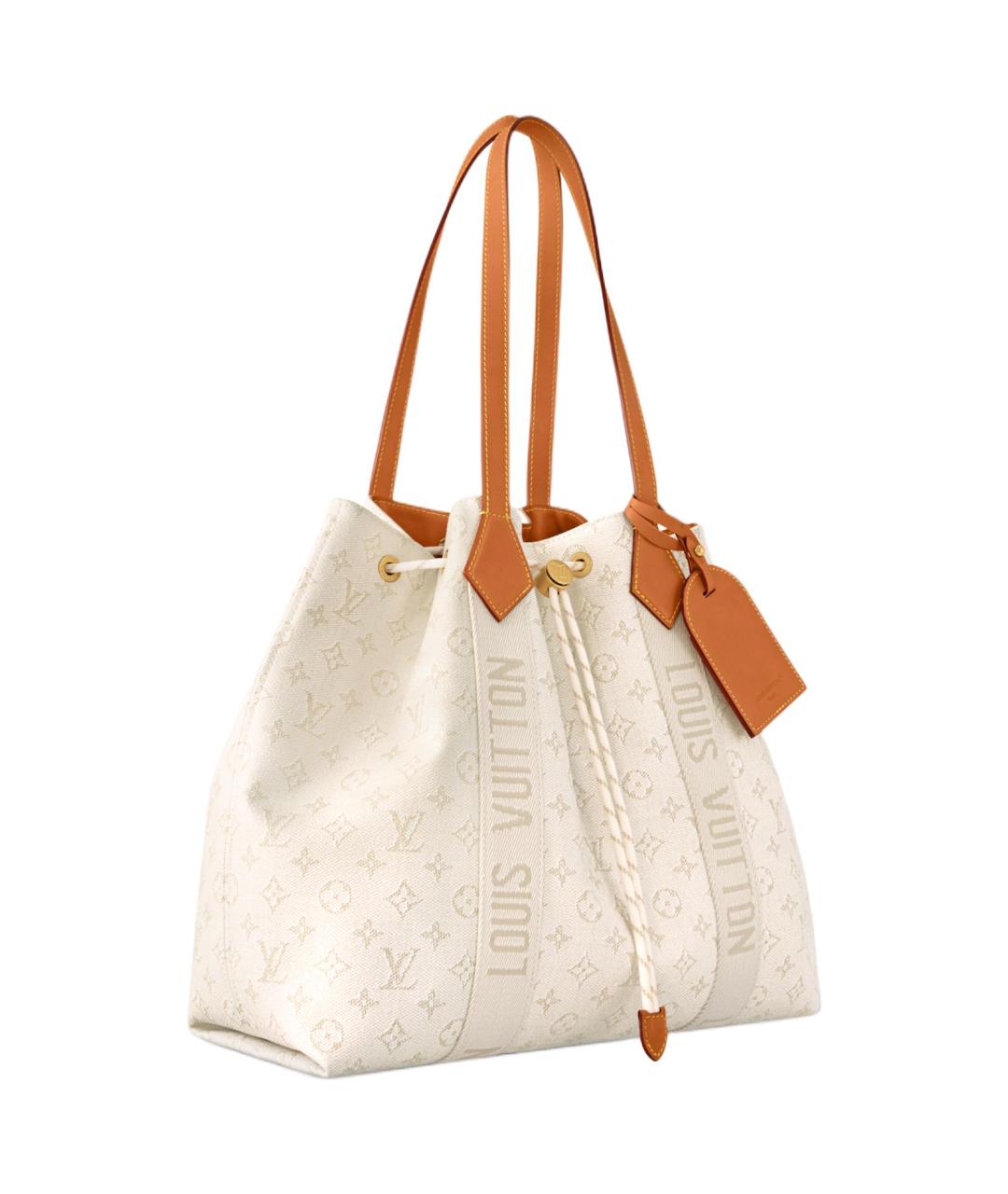 LOUIS VUITTON Белая сумка тоут, фото 3