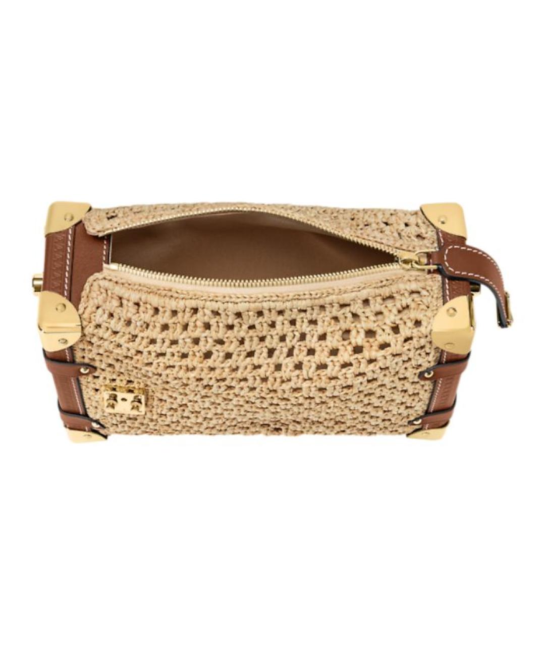 LOUIS VUITTON Бежевая сумка с короткими ручками, фото 4