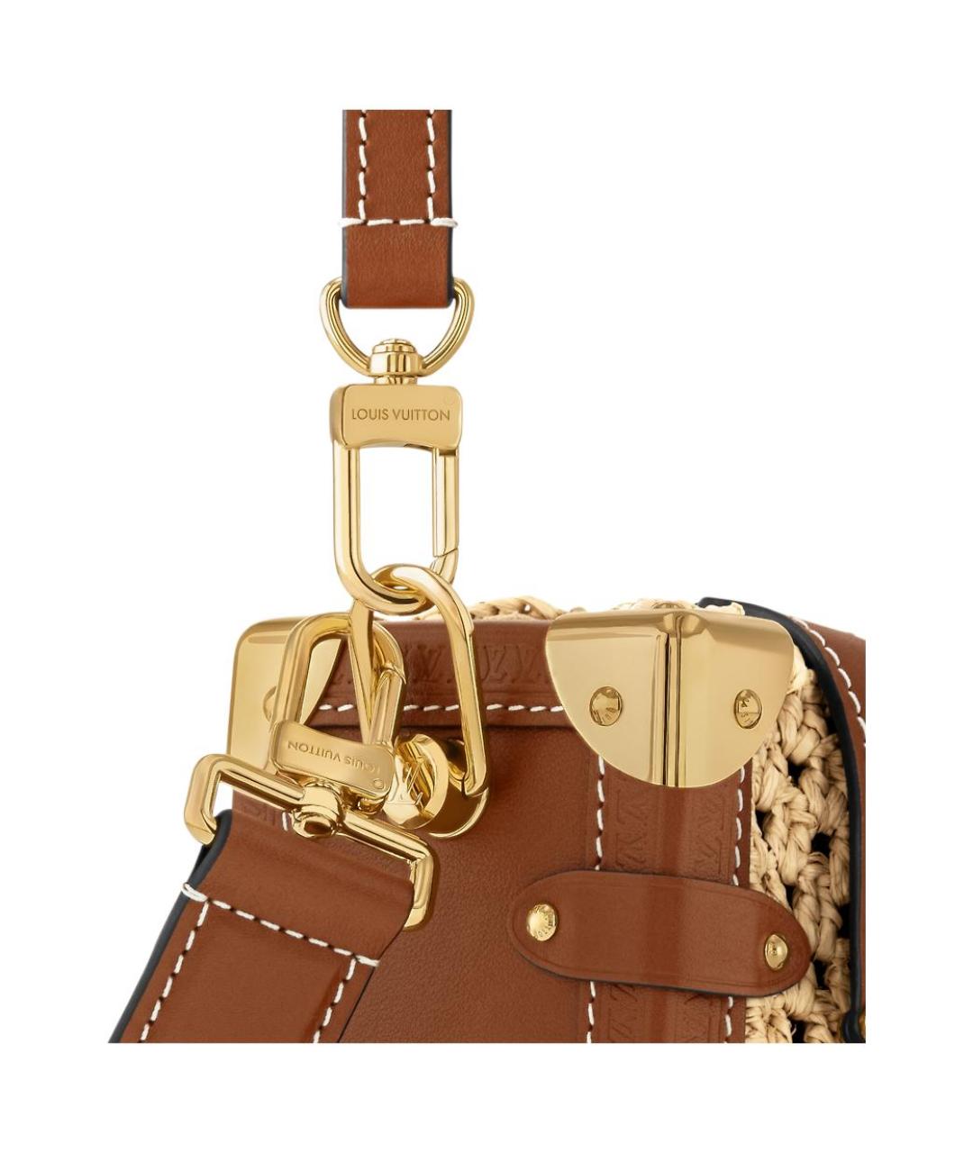 LOUIS VUITTON Бежевая сумка с короткими ручками, фото 5
