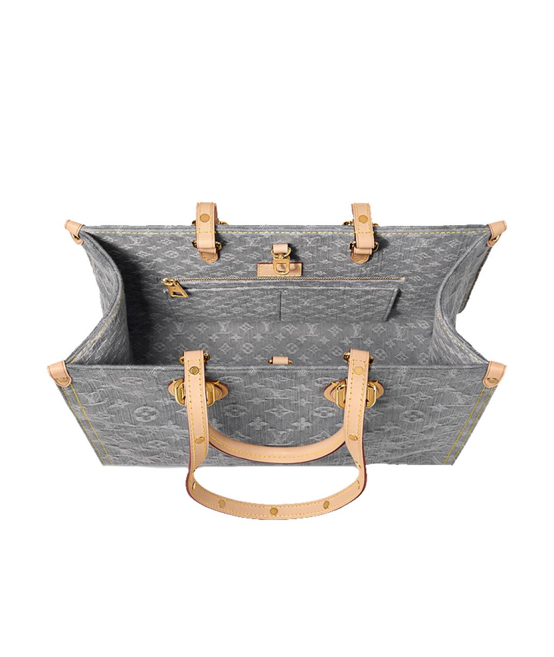 LOUIS VUITTON Серая сумка с короткими ручками, фото 4