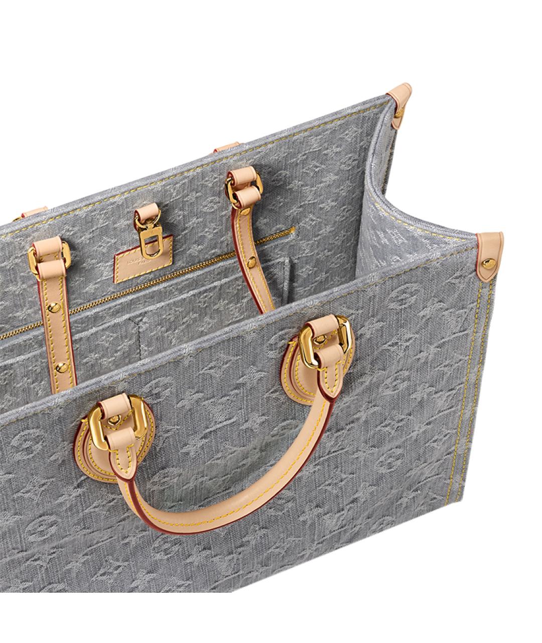 LOUIS VUITTON Серая сумка с короткими ручками, фото 5