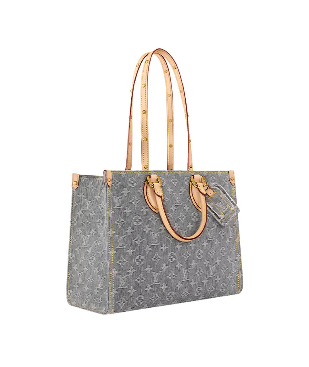 LOUIS VUITTON Серая сумка с короткими ручками, фото 2