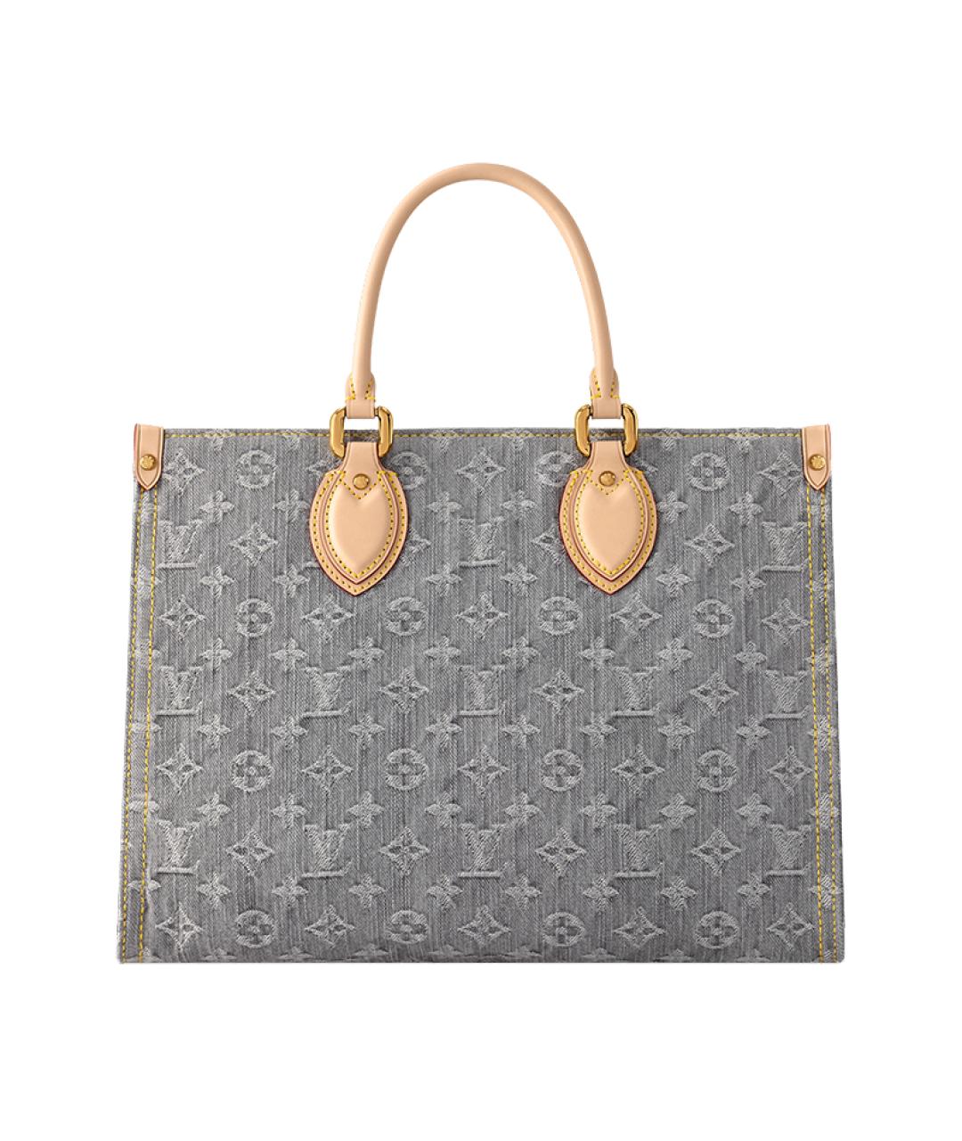 LOUIS VUITTON Серая сумка с короткими ручками, фото 3