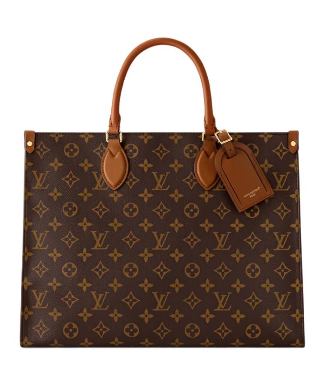 LOUIS VUITTON Коричневая сумка с короткими ручками, фото 1