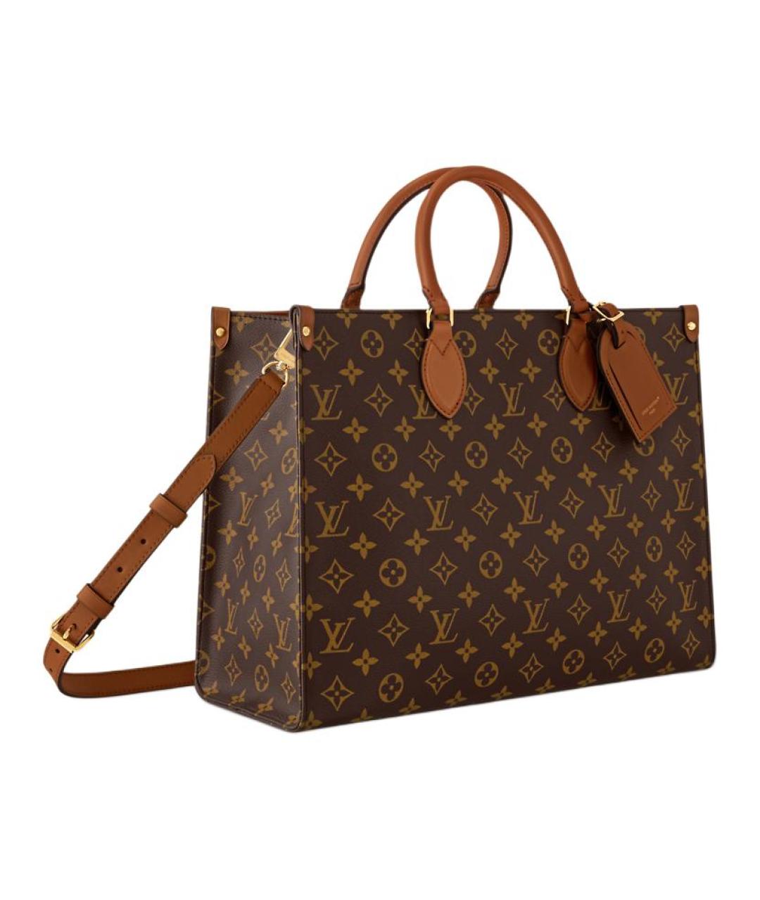 LOUIS VUITTON Коричневая сумка с короткими ручками, фото 2