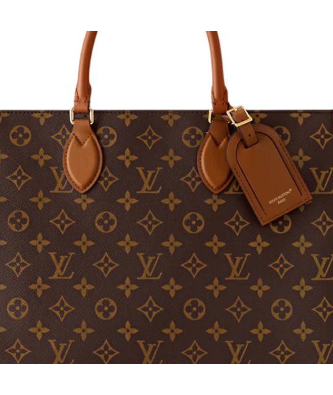 LOUIS VUITTON Коричневая сумка с короткими ручками, фото 5