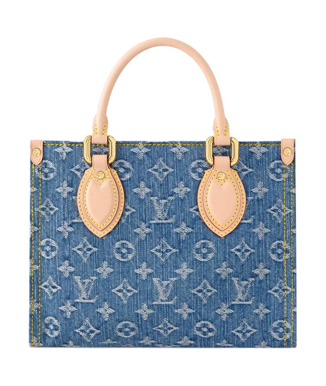 LOUIS VUITTON Синяя сумка с короткими ручками, фото 3