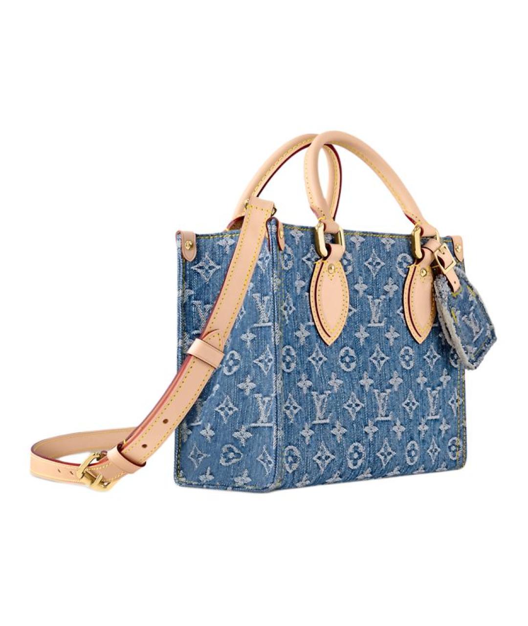 LOUIS VUITTON Синяя сумка с короткими ручками, фото 2