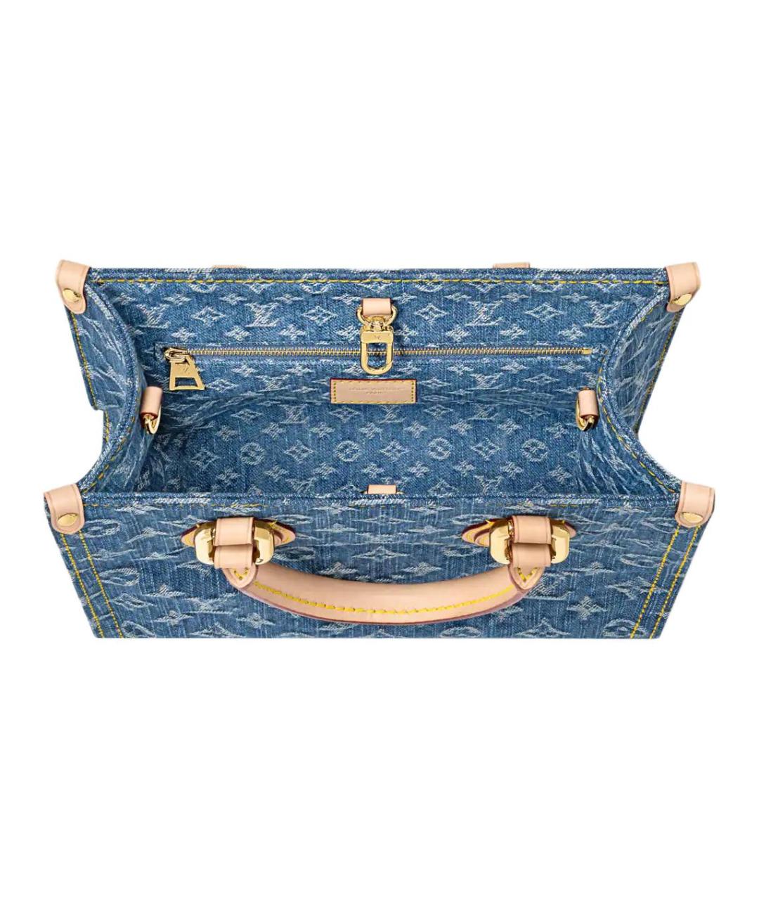 LOUIS VUITTON Синяя сумка с короткими ручками, фото 4