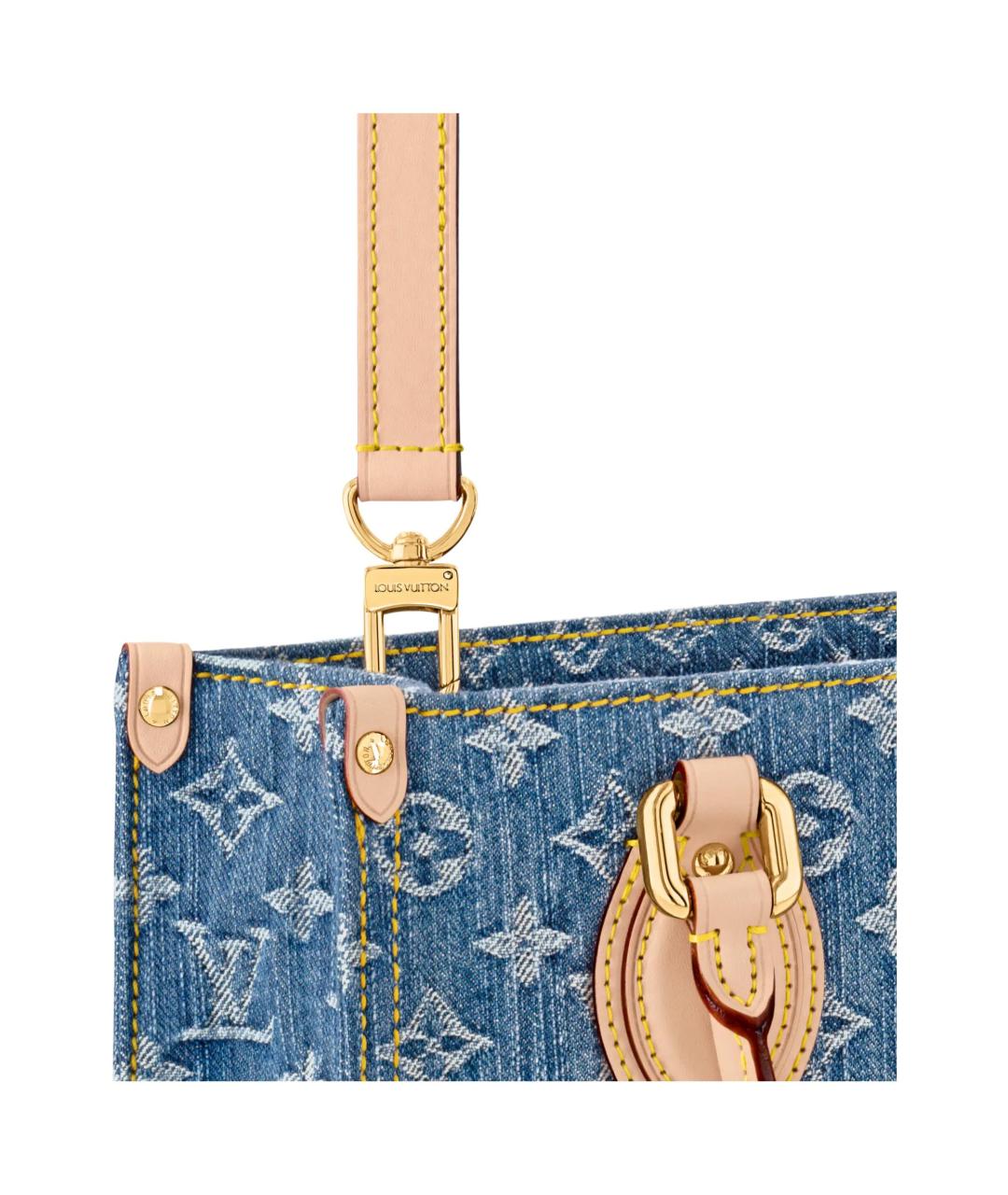 LOUIS VUITTON Синяя сумка с короткими ручками, фото 5