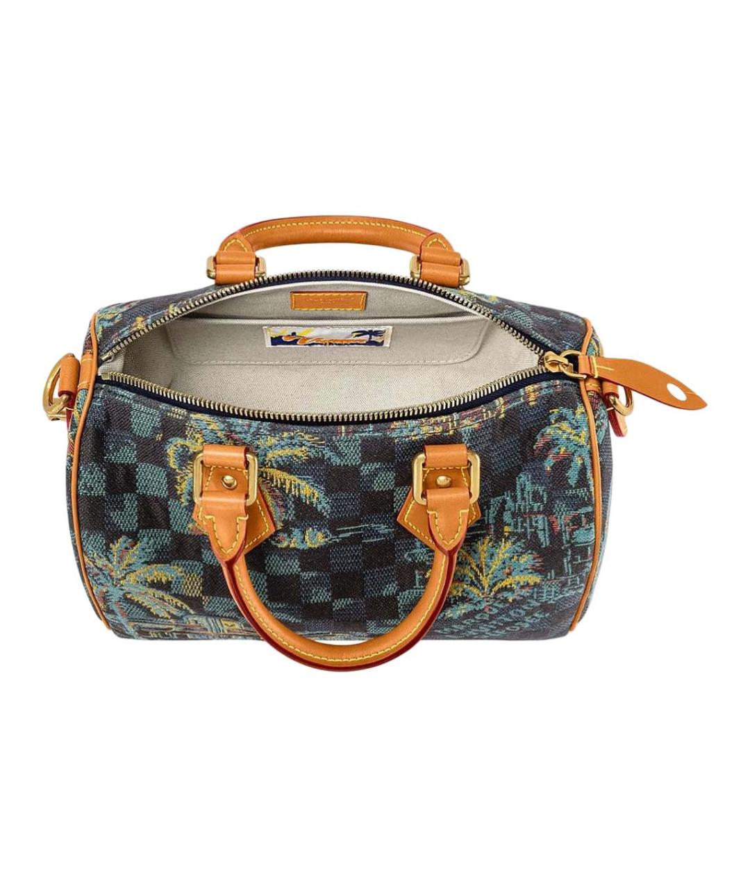 LOUIS VUITTON Темно-синяя сумка с короткими ручками, фото 4