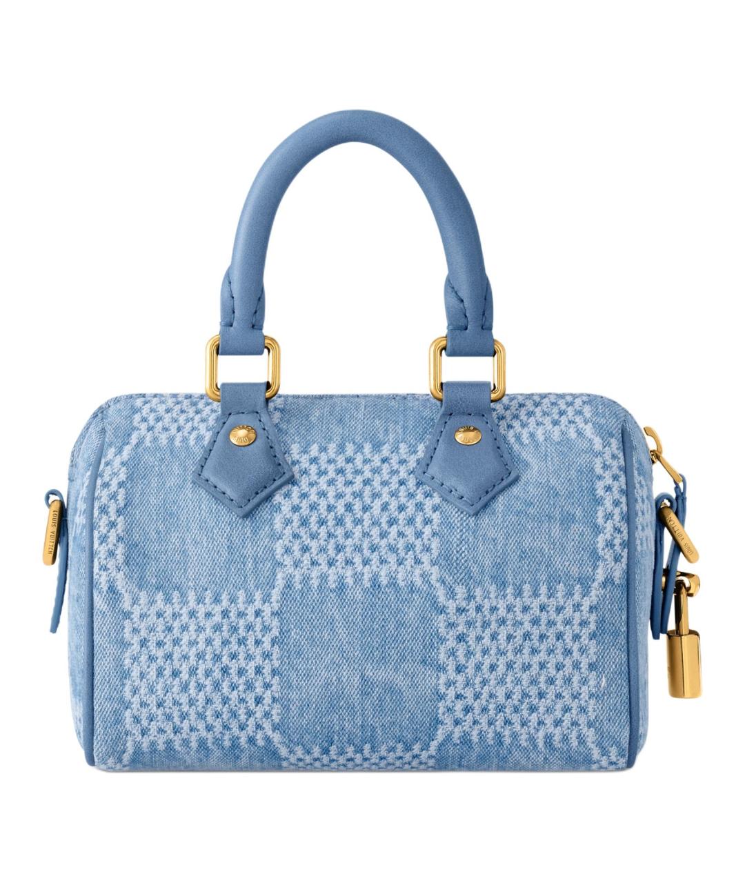 LOUIS VUITTON Синяя сумка с короткими ручками, фото 3