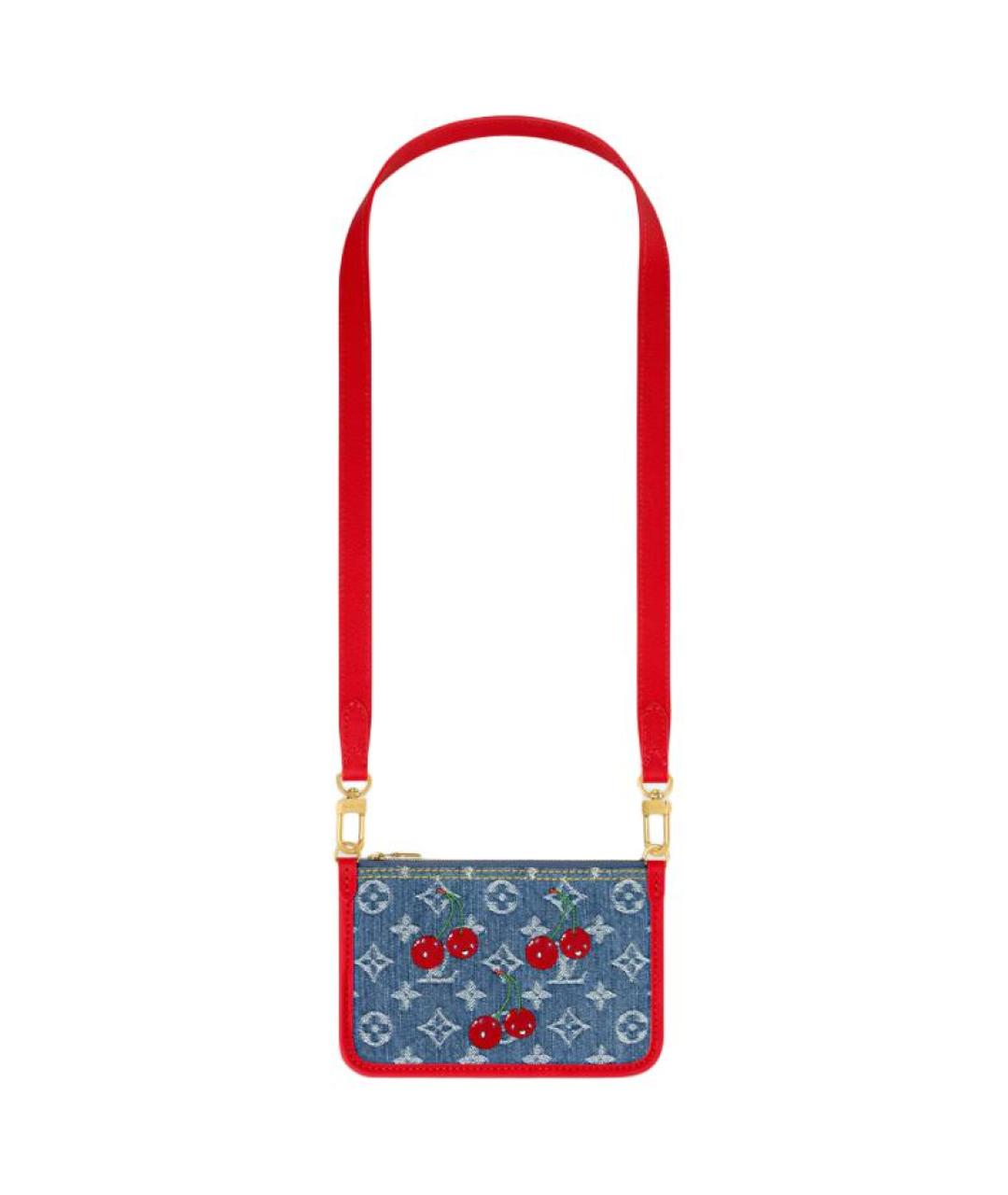 LOUIS VUITTON Синяя сумка с короткими ручками, фото 5