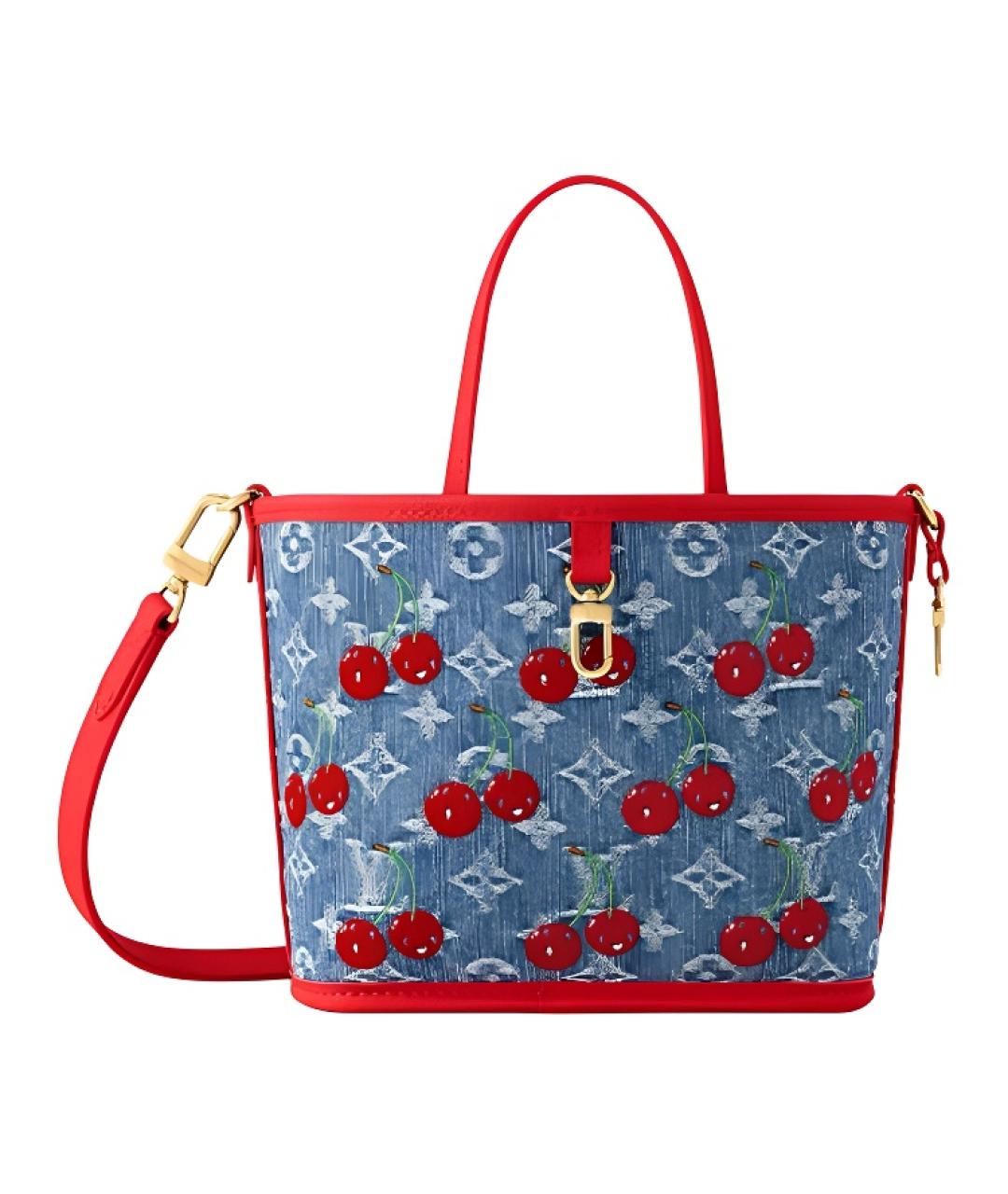 LOUIS VUITTON Синяя сумка с короткими ручками, фото 1