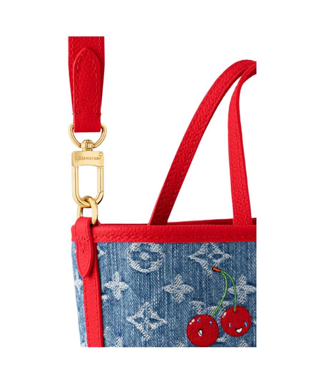 LOUIS VUITTON Синяя сумка с короткими ручками, фото 7