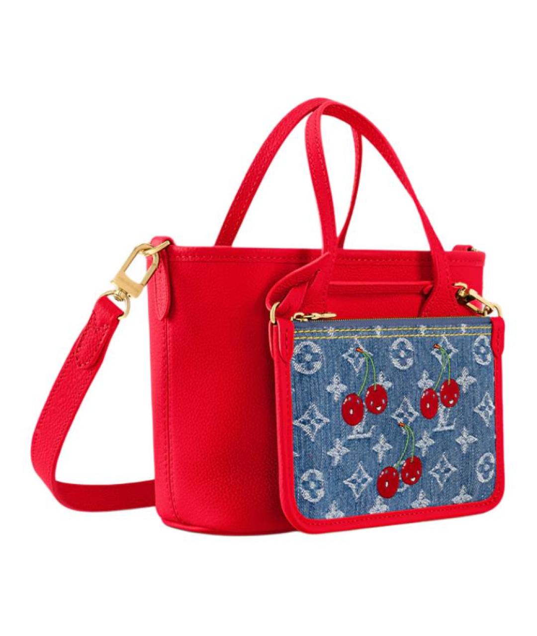LOUIS VUITTON Синяя сумка с короткими ручками, фото 4